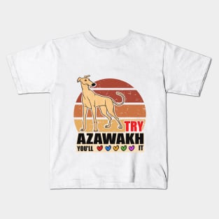 Azawakh Dog Retro Kids T-Shirt